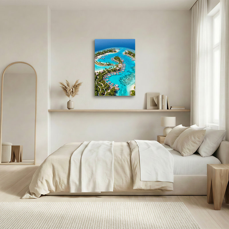Art mural sur toile, Marina, H 48 po x l 36 po