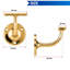 Handrail Bracket Brass Heavy Duty Bracket For Stair Railing Handrail Wall Mount With Screws 4 Pack