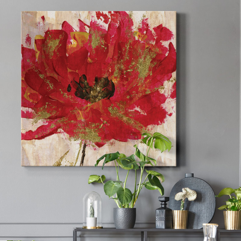 " Red Infusion III ", 32" H x 32" W x 1" D