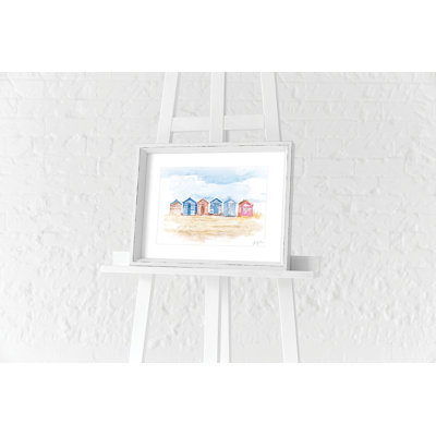 Beach Huts 1 Piece Painting