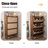 Ciano 28-Pair Manufactured Wood and Metal Shoe Storage Cabinet-429986984