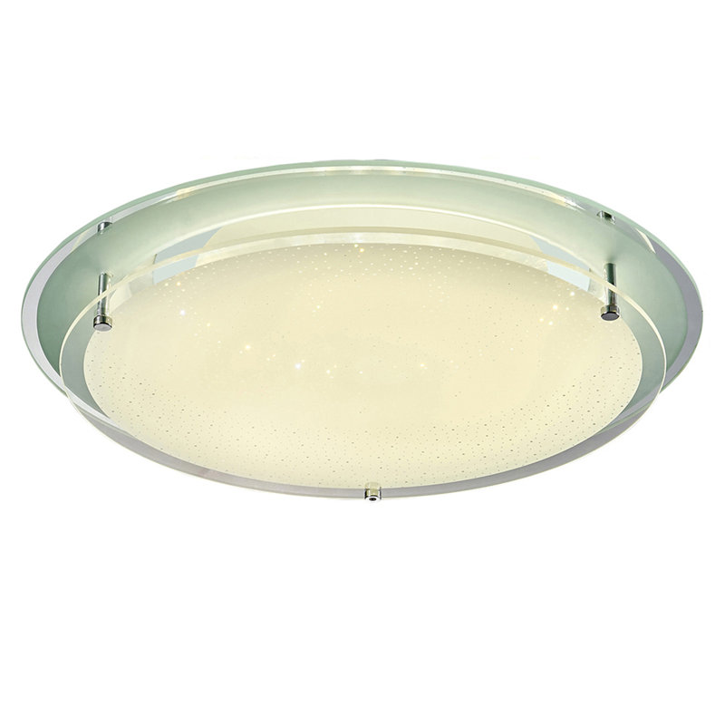 LED Flush Mount, 8cm H x 42cm W x 42cm D