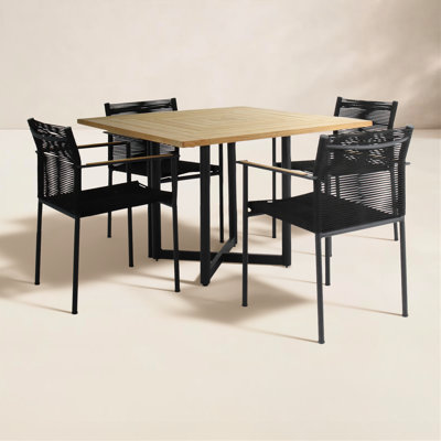 Woodbridge 43" Teak Patio Dining Set