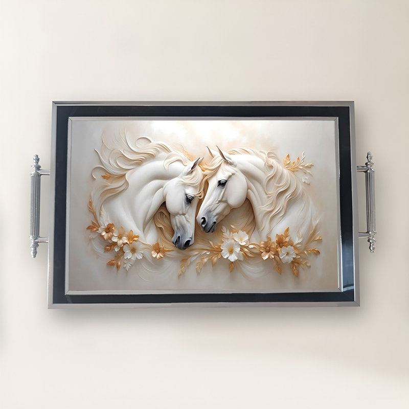Élégant plateau en verre de 19,7 po x 11,4 po x 1,4 po | Fabrication 100% verre durable | Facile à nettoyer avec un chiffon humide | Idéal pour le service, la présentation décorative et l'organisation | Ajout élégant à la décoration intérieure