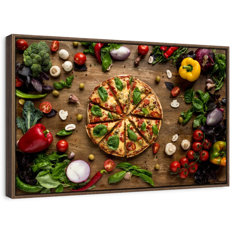 Yarlin Italian Pizza Slices, 25" H x 37" W