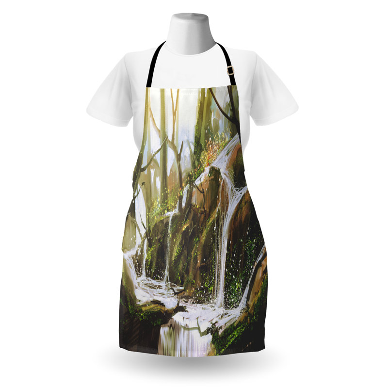 No Pattern Bib Apron