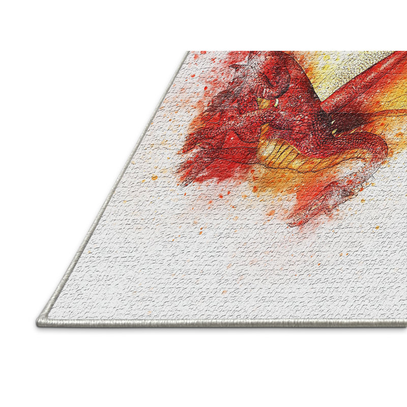 Tapis dragon rouge, Rectangle 2 pi x 5 pi