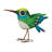 Bird Decor 9" - Hummingbird