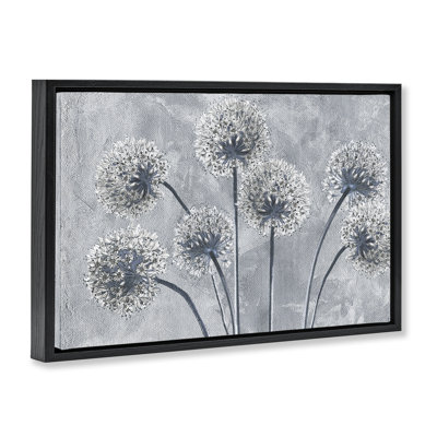 Cadre flottant fleurs d'oignon bleu, design par Sophie 6