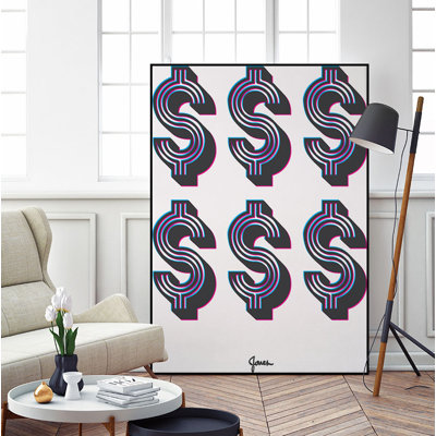 « money money money », reproduction d’impression sur toile