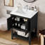 Meuble-lavabo simple 24 po avec comptoir en céramique 24 po-349507744