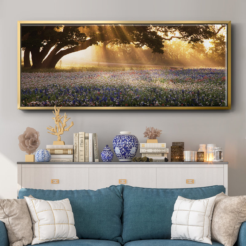 Morning Meadow - toile encadrée, H 24 po x l 60 po