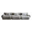 Canapé modulaire moderne 3 gris compressé, confortable avec une éponge haute densité 33d pour la lecture dans la chambre à coucher, espace, tissu, canapé quadruple enveloppé en gris, style confort, éponge, paquet de qualité-770450808