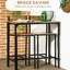 Table de bar et chaise 3 pièces Industrial