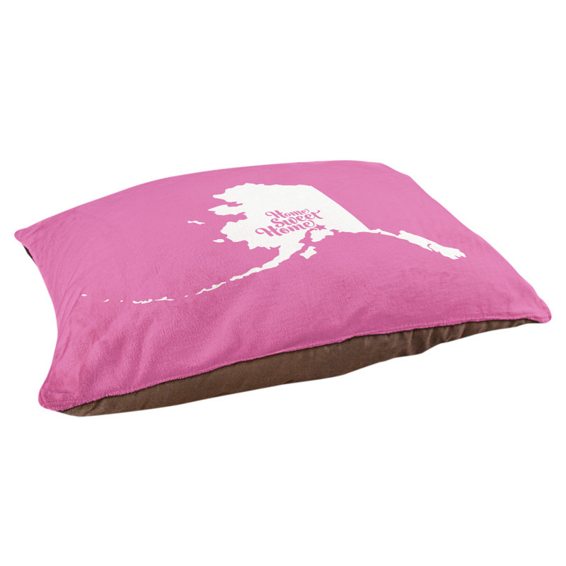 Coussin intérieur pour chien d’intérieur doux ancrage, Petit (l 28 po x P 18 po x H 6 po), Rose