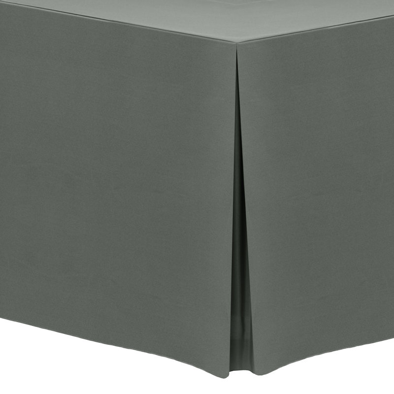 Solid Color Tablecloth, 18" x 48", 10, Charcoal