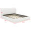 Lit plateforme tapissier luxueux à profil bas-129865637-129865638