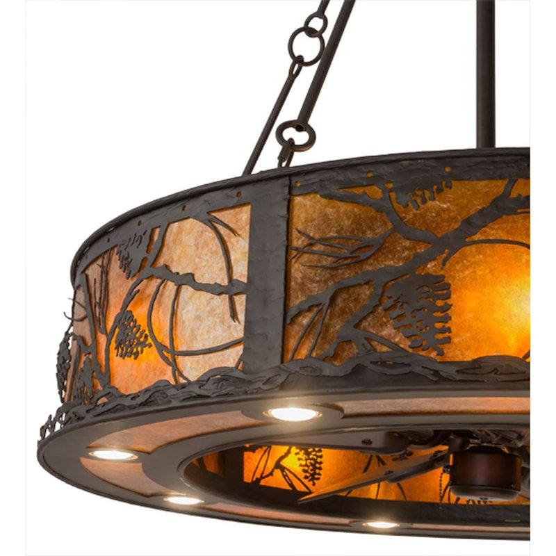 Whispering Pines Outdoor Downrod Ceiling Fan