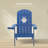 Outdoor Adirondack Single Chair Classic Plastic Chairs for Patio, Lawn, Backyard, Deck Chair, Imitation Wood-138009590