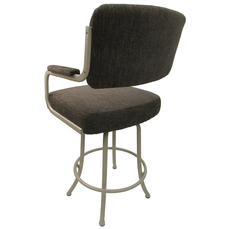 Melvin Swivel Counter Stool, Beige, Sanora Brown, Counter Stool (26” Seat Height)