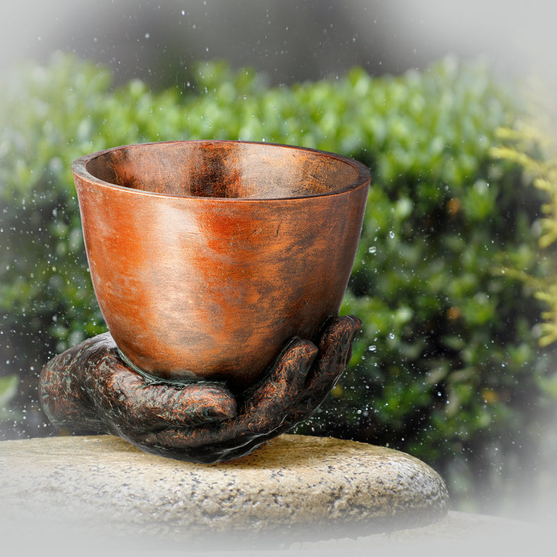 Adeleine Resin Planter In Palm 7.5"
