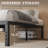Heavy Duty  Metal Platform Bed Frame With Storage, Box Spring Not Required, Noise Free-1919936164