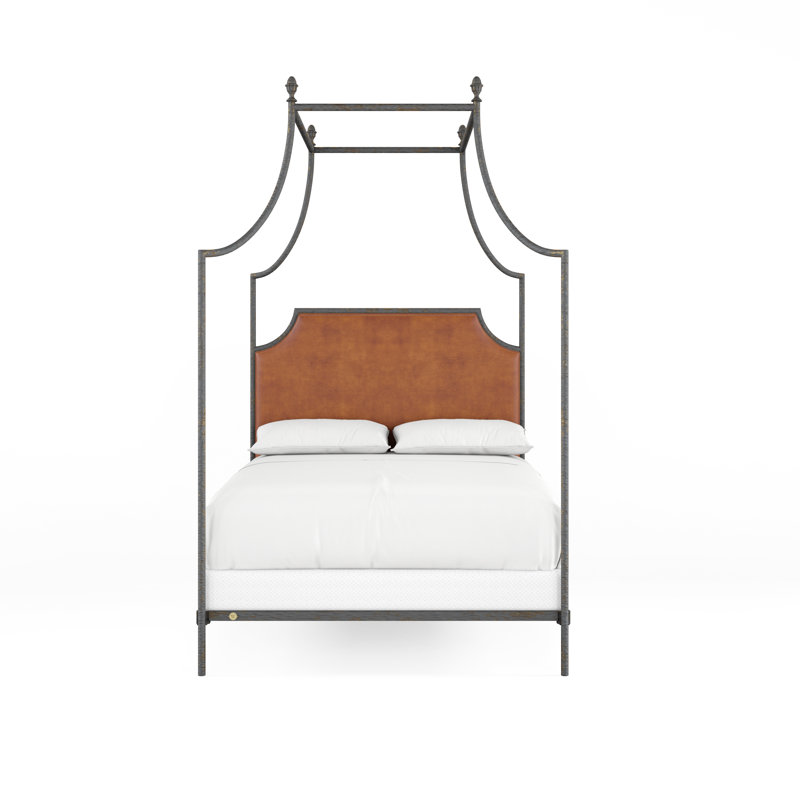 337 Flying Arch Canopy Bed | Complete Canopy, Queen, Raven/Copper