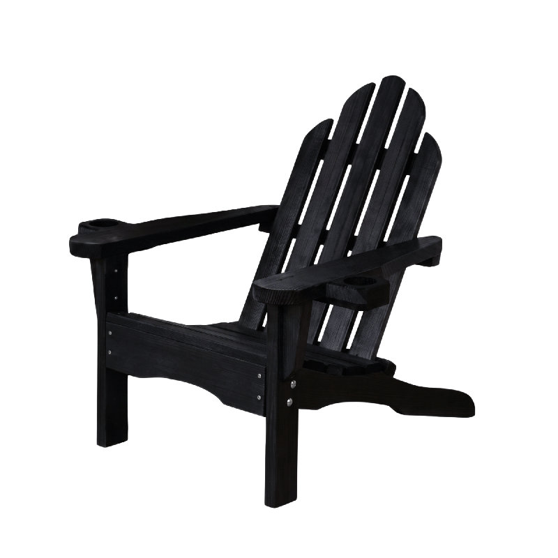 Chaise Adirondack Amish Casual 800 lb, Teinture noire semi-unie