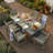 7-Piece HDPE Outdoor Dining Set | 1 Table + 6 Chairs | Weather-Resistant, UV-Stable & Eco-Friendly-1387265464