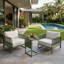 Canapé de patio modulaire moderne Sylva-609378210-609378211