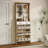 Shoe Cabinet With 3 Doors 2 Drawers With Hanger,Large Space For Storage-191565499