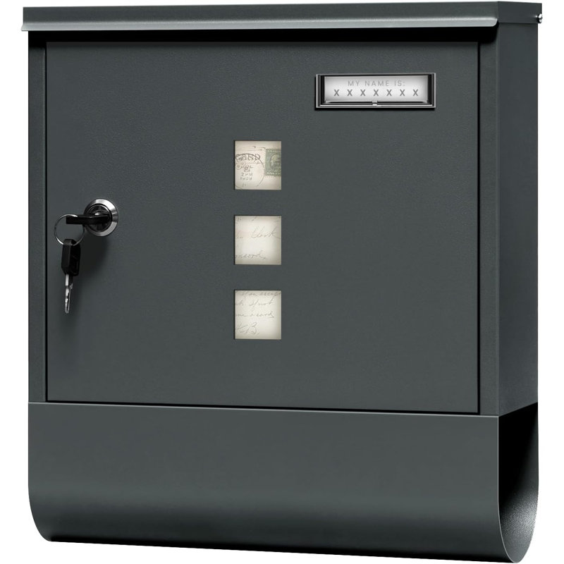 Carvin Metal Wall Mounted Post Box