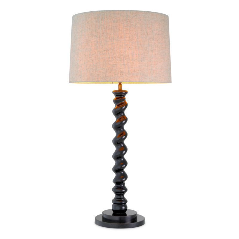 Massimo Table Lamp, Piano Black