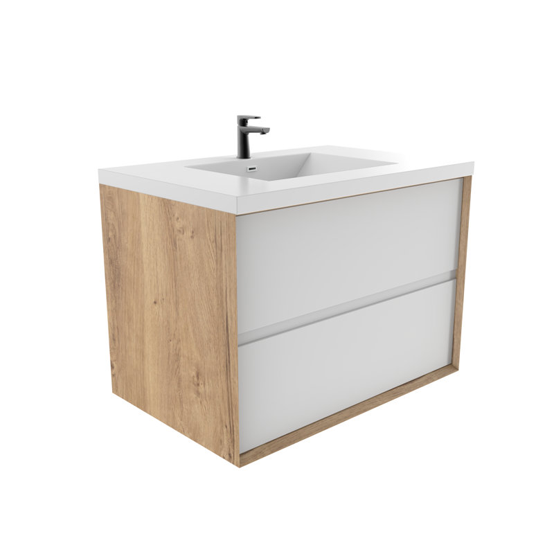 41.7'' Single Bathroom Vanity with Top, Glossy White