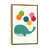 Toile avec cadre or