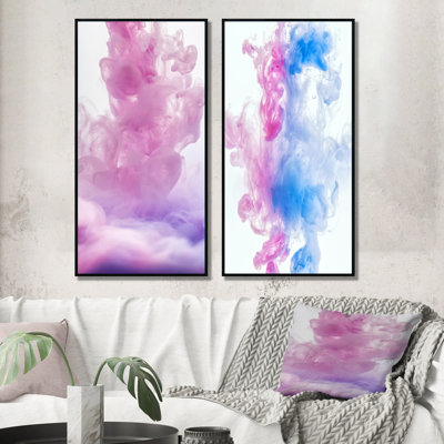 " Ink Cloud In The Water " 2 - Pieces