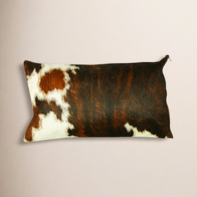 Mellie 15" x 10" Cowhide Pillow Cover
