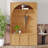 Hall Tree Entryway Organizer, Storage Bench With 3 Cabinets Adjustable Shelves, Retro Arched Coat Rack With 4 Golden Hooks-709492873