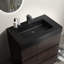 Meuble-lavabo de salle de bain 30 po - Lavabo noir, grande capacité en noyer-1442946559-1442946552-1442946555