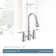 Weymouth Pull Down Touch Double Handle Kitchen Faucet