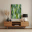 Art mural abstrait en métal vert 94-373953805
