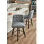 Tabouret de comptoir pivotant de 26 po avec pieds en bois-434926028-454454094-434926029
