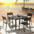 Thambiah 4 - Person Patio Dining Set with Square Table