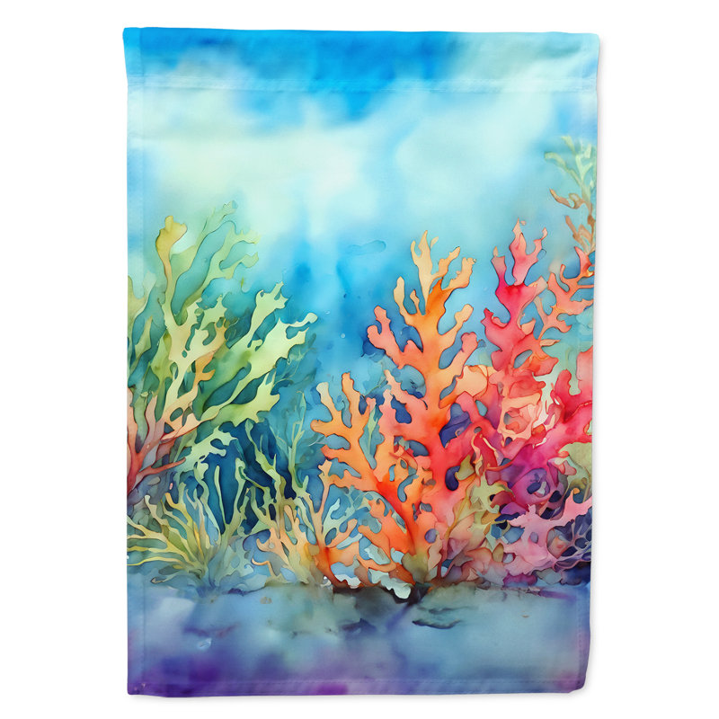 Drapeau de jardin aux algues