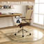Tapis de chaise rond en verre trempé de 46 po x 46 po pour la protection des tapis ou des planchers durs BEAUTYPEAK