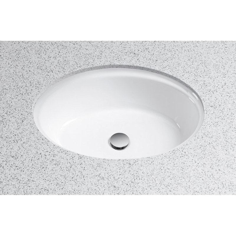 TOTO® Dartmouth® 18-3/4" x 13-3/4" Oval Undermount Bathroom Sink, Cotton White, Cotton