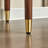 Walnut Solid Wood Round Console Table-1260574763
