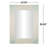Mother of Pearl Shell Handmade Mosaic Room Wall Mirror with Blue Corners-86602848