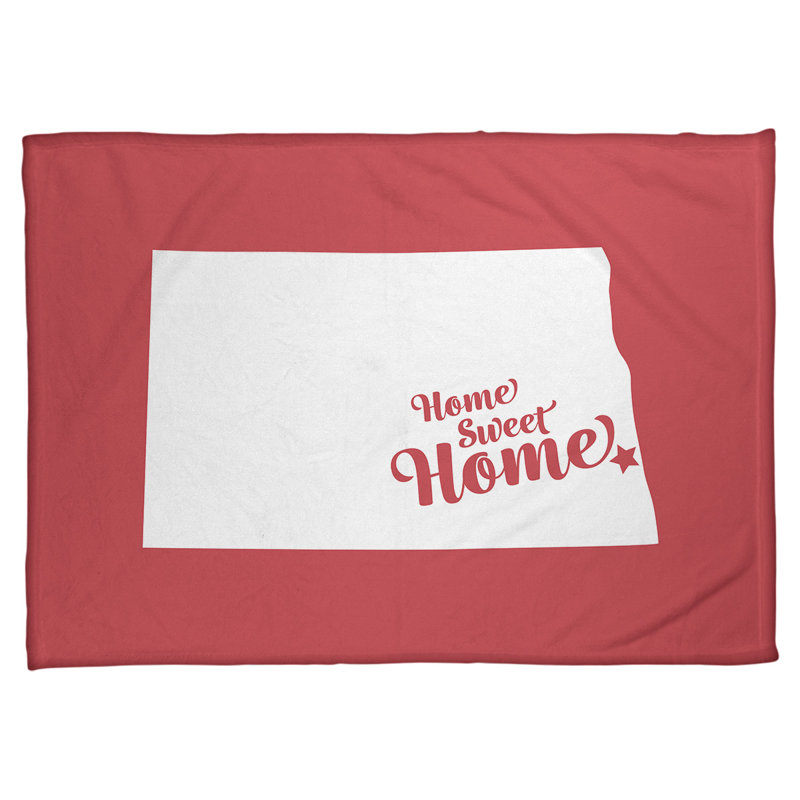 Jeté polaire pour la maison, l 62,5 po x L 82,5 po, Rouge