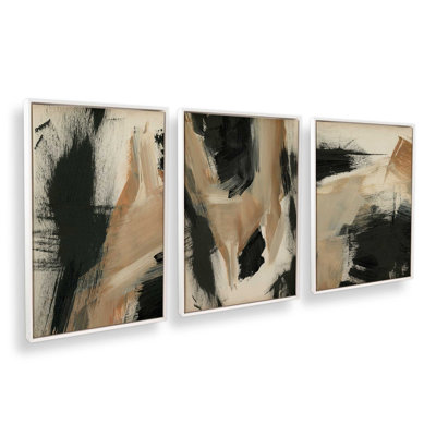 Ensemble de 3 échos brûlés ocre